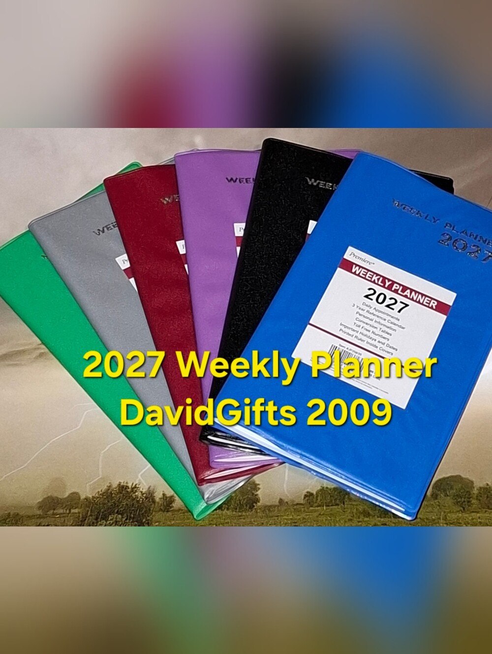 Premiere 2027 Weekly Pocket Purse Planner Calendar Appointments, Notes, 4" x 6"